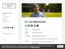 Tablet Screenshot of maximilian-boehm.com
